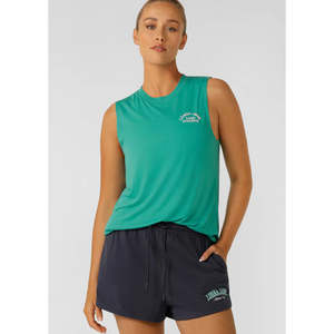Lorna Jane Lotus Muscle Tank - Jewel Jade Green