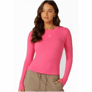 Clothing Womens Long Sleeve Tops: Lorna Jane Movement Long Sleeve Rib Top