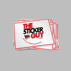 Customised Decals: Custom Promotional Rectangle Individual Cut Stickers