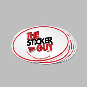 Customised Decals: Custom Promotional Oval Individual Cut Stickers