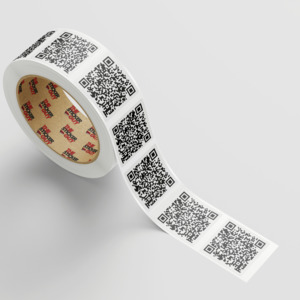 Customised Decals: Custom QR code Label Roll