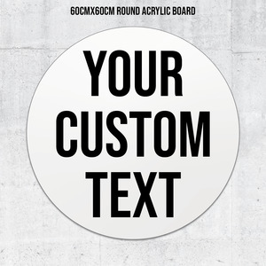 Custom Acrylic Board Signage ( Signage only)