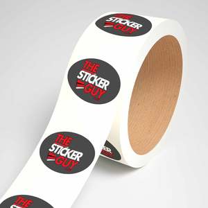 Custom Label Sticker Roll Oval