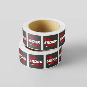 Customised Decals: Custom Label Sticker Roll Square