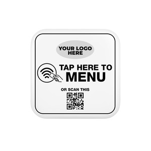 NFC Menu Tap or Scan Pod Sqaure
