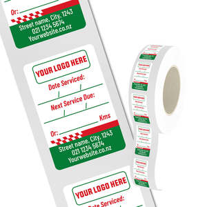 Service Stickers Paper ( Single Sided )