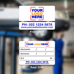 Service and Lube Service Stickers