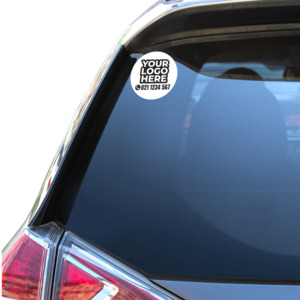 Business Logo Vinyl Stickers Round