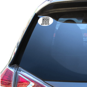 Custom Stickers: Business Logo Vinyl Stickers Oval
