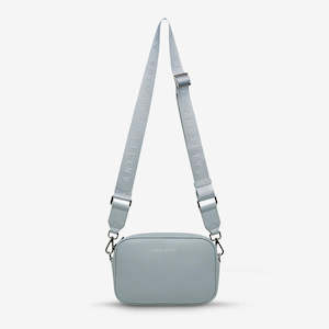 Bags: Plunder with Branded Webbed Strap in Powder Blue by Status Anxiety