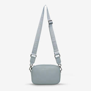 Bags: Plunder with Branded Webbed Strap in Powder Blue by Status Anxiety