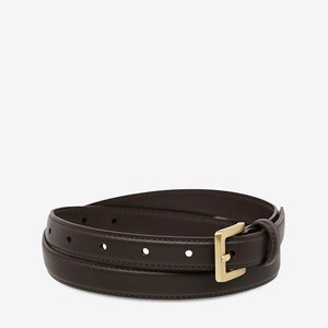 Brands: In Your Eyes Belt - Choc Nappa/Gold