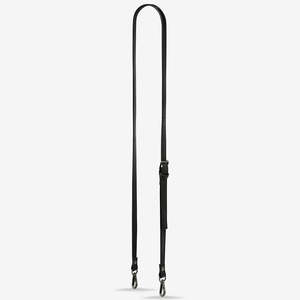 Womens Bags: Leather Strap Thin - Black by Status Anxiety