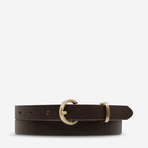 Belts: Happens All The Time - Choc/Gold by Status Anxiety