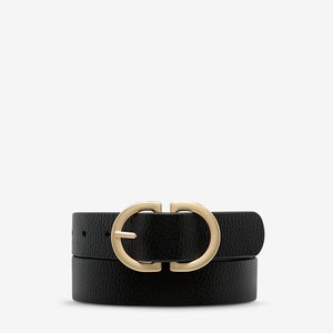 Belts: In Reverse - Black/Gold by Status Anxiety
