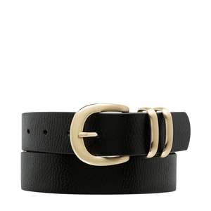 Let it Be Belt- Black/Gold by Status Anxiety