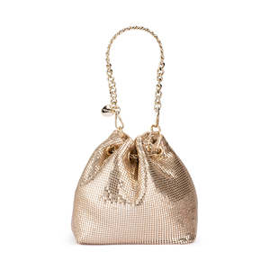 Olga Berg: Sylvia Mesh Pouch Gold