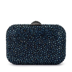 Casey Hot Fix Sparkle Clutch - Blue