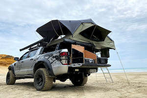 Camping: Lucas Creek Roof Top Tent - Natural Green