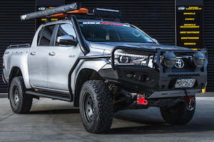 Bullbars: Rockarmor Gt Hoop Steel Bullbar (option for Spotties and Winch combo) to suit Toyota Hilux N80 Bullbar 2015 -2020