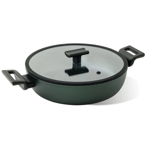 Titan Pro Green Sauté Pan with lid 28cm