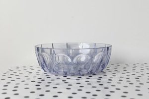 Vintage Blue Faceted Bowl - The Style Aesthetic