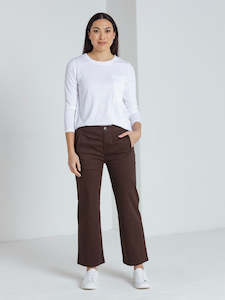 Bottoms: Wide Leg 7/8 Pant