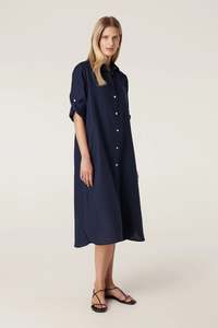 Pure Linen Shirt Dress
