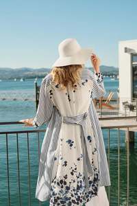 Blackstone Clothing: Margot Print Back Shirt Dress