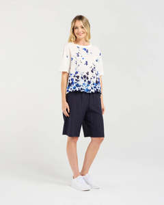Blackstone Clothing: Delanie Print Front Top