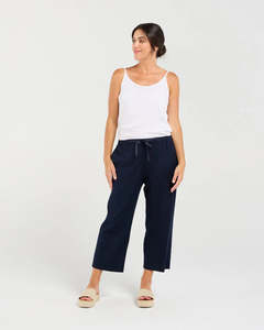Blackstone Clothing: Gabrielle Tie Front Crop Pant