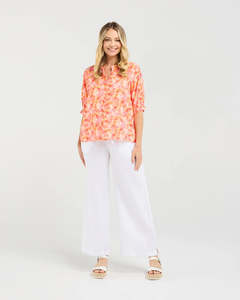 Blackstone Clothing: Annabelle Button Front Frill Top