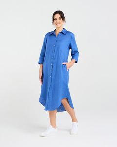 Amelie Plain Linen Shirt Dress (+ Colours)