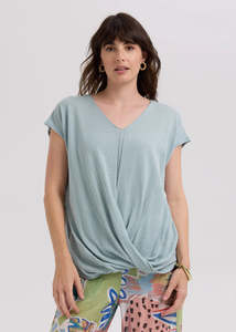 Linen Drape Top