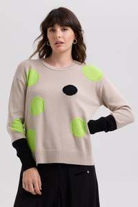 Spots Intarsia Jumper