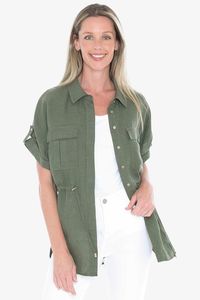 Drawstring Overshirt