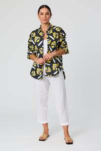 Printed Linen Shirt
