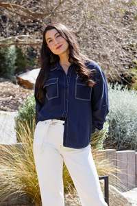 Jump: Contrast Stitch Shirt