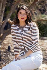 Jump: Mono Striped Cardi