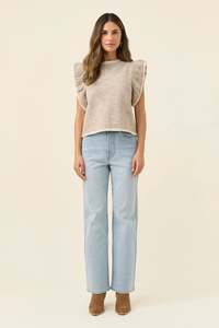 Athena Frill Knit Top