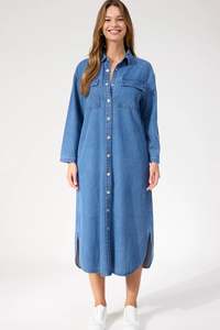 Denver Denim Shirt Dress