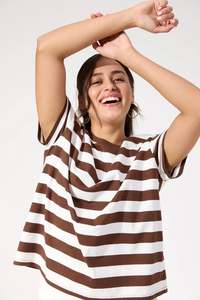 Tops: Columbus Stripe Tshirt