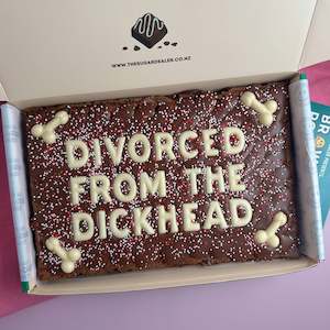 Custom: Mega custom message dick brownie