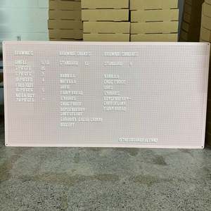 Second Hand Equipment: Menu display