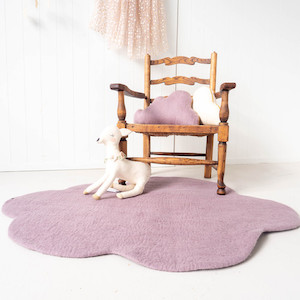 Muskhane Felt Rug - Lilac Cloud thesundaysociety