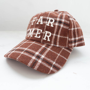 Products: FAR MER by Whitney Spicer Cap - Chocolate Plaid thesundaysociety