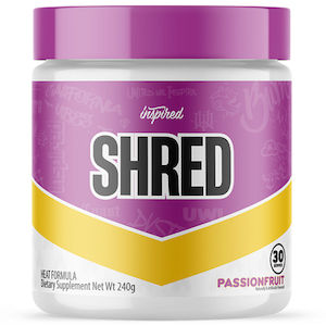 Frontpage: Inspired Shred - Heat Formula Pre-Workout - 240g - 30 Serves - 5 Flavours