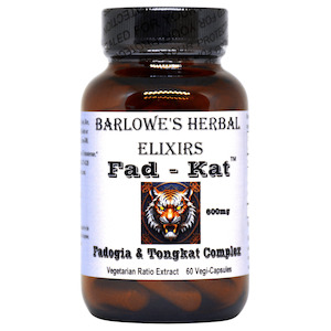 Natural Testosterone Boosters: Barlowe's FadKat - Fadogia and Tonkat Ali Complex- 60 Caps