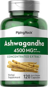 Natural Testosterone Boosters: ASHWAGANDA Concentrated Extract (4500mgs*)