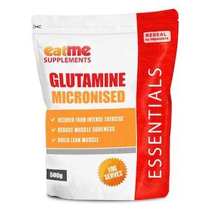 Creatine: EATME Micronised Glutamine - 500g pouches / 100 Serves